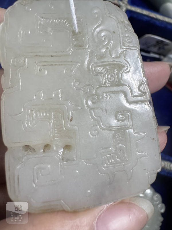 清 玉拐子夔龙纹佩（大） - 图7